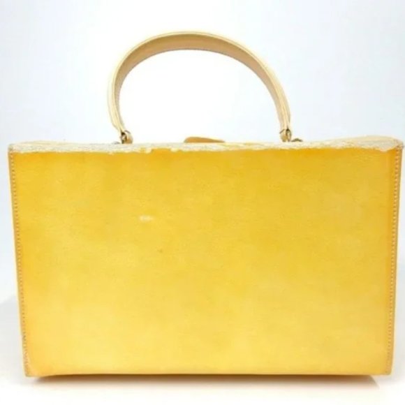 Fendi business type bag very rare suitcase yellow - Picture 5 of 16
